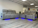 Hermes 3+2 Electric Recliner Sofa Set with LED Lights & Wireless Charging