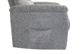 Grey Fabric Lift and Rise Recliner Chair with Lumbar Support