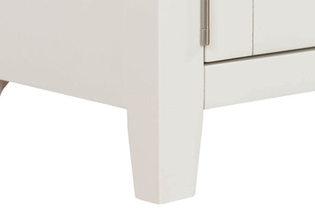 Cashmere Wooden 1 Door TV Media Unit Oak Top 2 Open Shelves