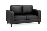 Box Sofa Black 2 Seater - Ready2Go Furniture