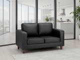 Box Sofa Black 2 Seater - Ready2Go Furniture