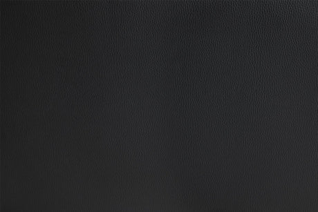 Black Leather 3 Seater Sofa Walnut Wooden Feet