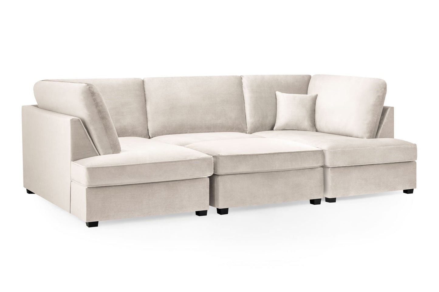 Pisa Plush U Shape Corner Sofa – Spacious & Luxurious Comfort - Ready2GoFurniture 