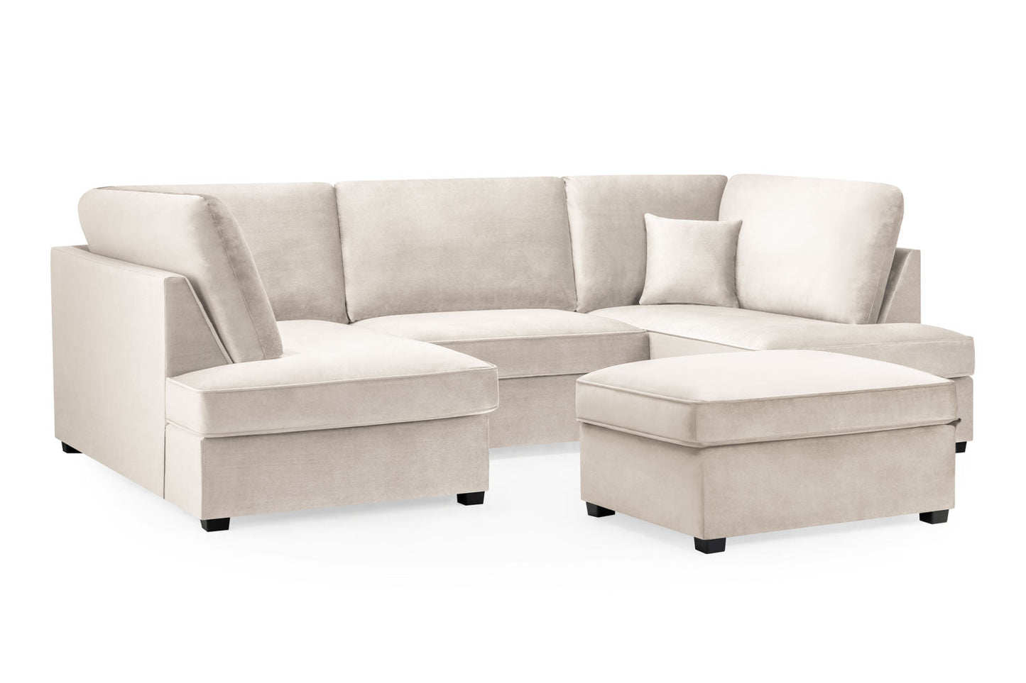 Pisa Plush U Shape Corner Sofa – Spacious & Luxurious Comfort - Ready2GoFurniture 