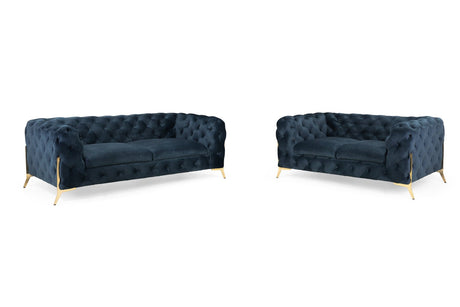 Busan Chesterfield 3 & 2 Seater Sofa Set – Elegant & Comfortable - Ready2GoFurniture 