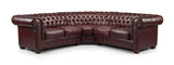 Chesterfield Sofa Oxblood Red Large Corner