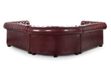 Chesterfield Sofa Oxblood Red Large Corner