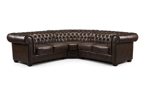 Palermo Large Corner Sofa – Timeless Chesterfield Elegance - Ready2GoFurniture 