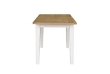 Cashmere Wooden Extending Dining Table Oak Top 120 to 160cm