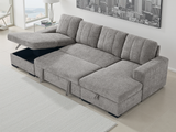 Como Sofabed Grey U Shape Corner