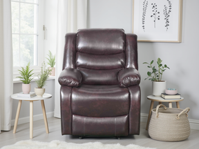 Conrad Manual Recliner Sofa Brown Armchair - Ready2Go Furniture