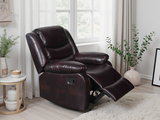 Conrad Manual Recliner Sofa Brown Armchair - Ready2Go Furniture