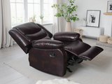 Conrad Manual Recliner Sofa Brown Armchair - Ready2Go Furniture