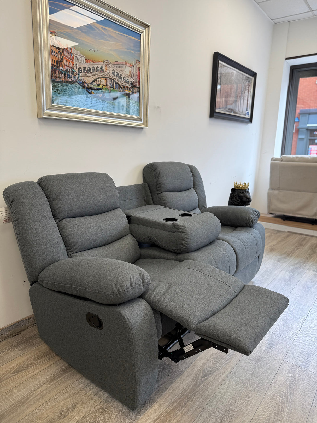 Sorrento 3-Seater Fabric Recliner Sofa