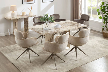 Artemis Dining Table 1600 Mottled Mocha