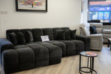 Jacob Sofa Black Left Hand Facing Corner