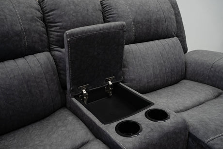 Harlow 3 & 2 Seater Electric Recliner Sofa Set – Grey Fabric