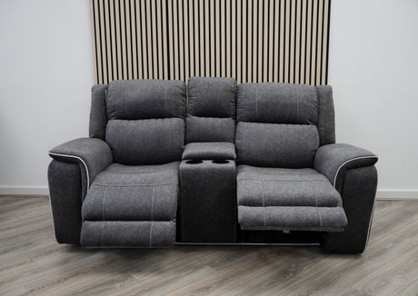 Harlow 3 & 2 Seater Electric Recliner Sofa Set – Grey Fabric