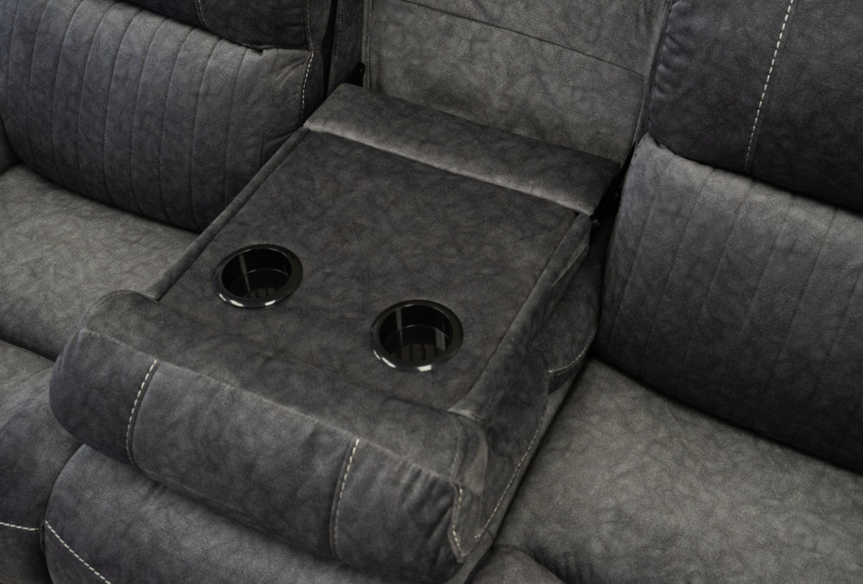 Harlow 3 & 2 Seater Electric Recliner Sofa Set – Grey Fabric
