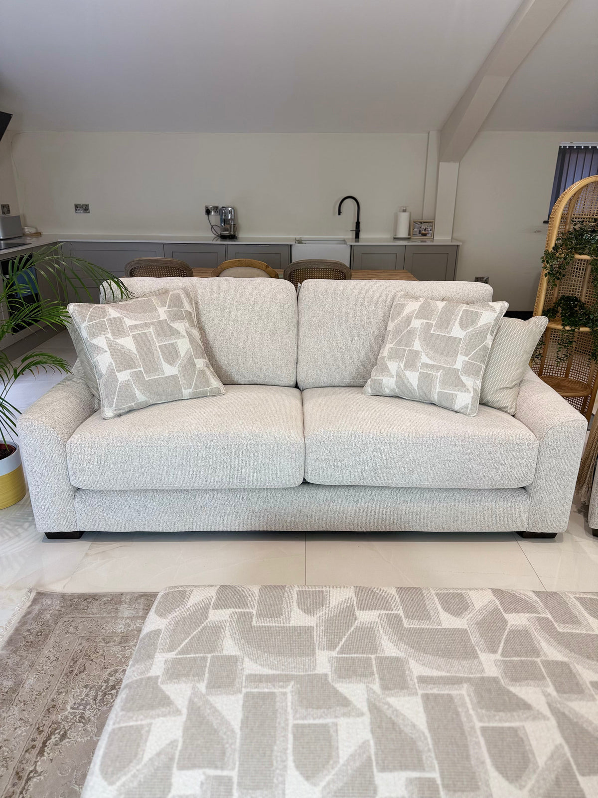 Douglas Sofa Beige 3 Seater