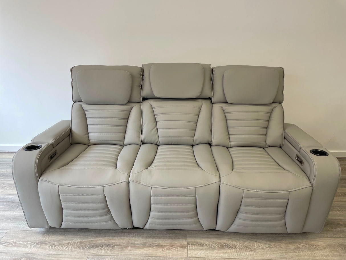 Hermes 3+2 Electric Recliner Sofa Set with LED Lights & Wireless Charging