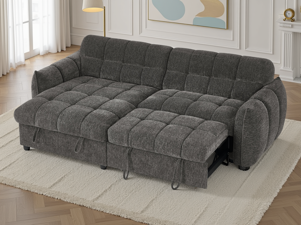 Florida Sofabed Grey Universal Corner - Ready2Go Furniture