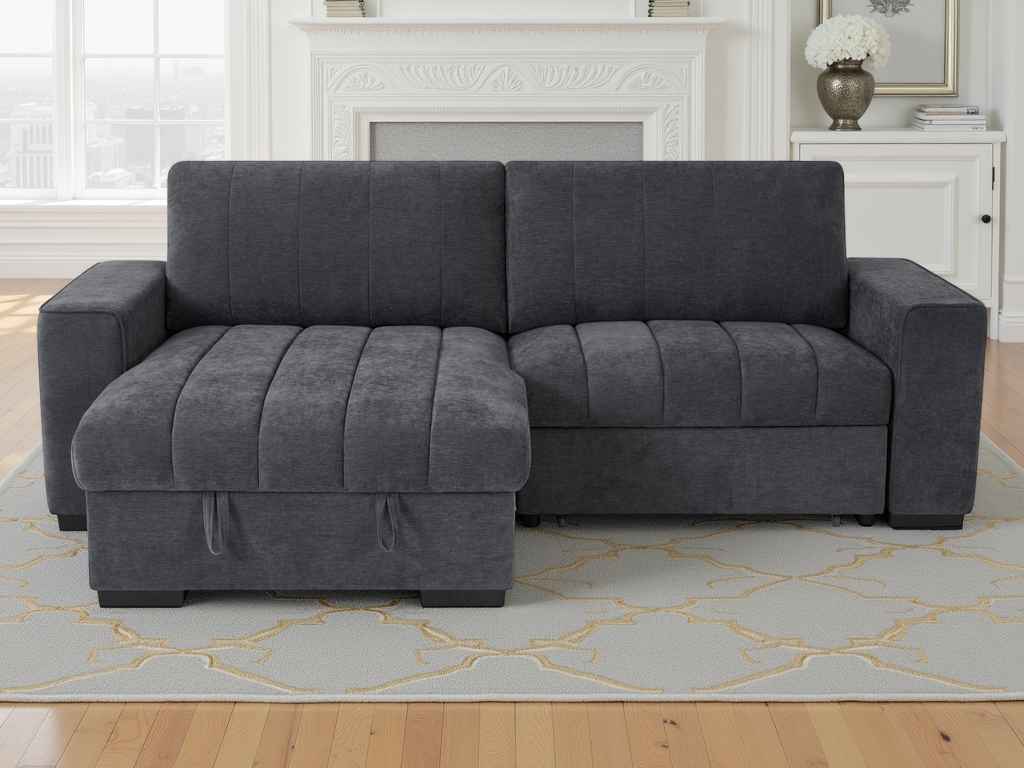 Franklin Sofabed Grey Universal Corner - Ready2Go Furniture