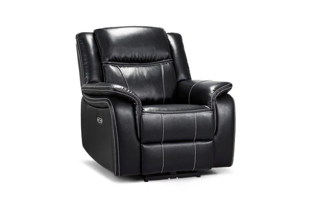 Galaxy Tech Recliner Sofa Black Armchair