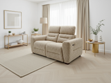 Tokyo Electric Recliner Beige 2 Seater