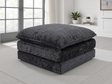 Solaya Sofa Black Footstool - Ready2Go Furniture
