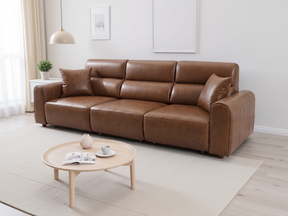 Conway Electric Sofa Brown 3 Seater - Ready2Go Furniture