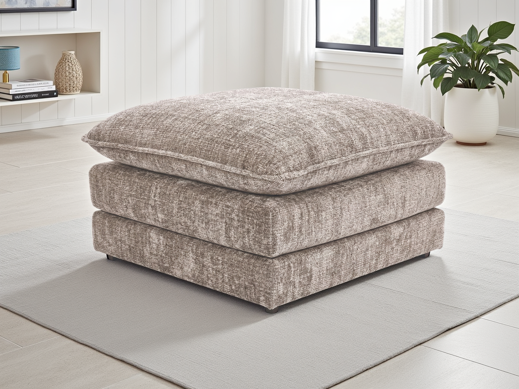 Solaya Sofa Beige Footstool - Ready2Go Furniture