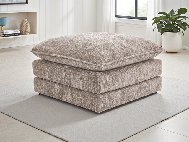 Solaya Sofa Beige Footstool - Ready2Go Furniture