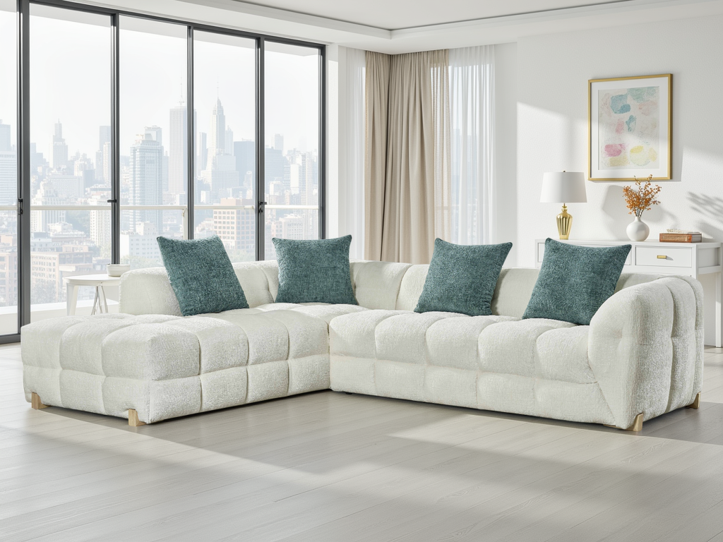 Genoa Sofa Beige Left Hand - Ready2Go Furniture