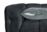 Charcoal Fabric L Shaped Corner Sofa Right Hand Facing