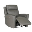 Grey Single Seater Electric Recliner Chair with USB and USB C Ports