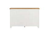 Cashmere Wooden 3 Door 3 Drawer Wide Sideboard Oak Top