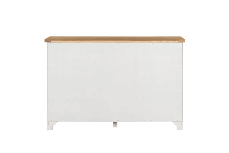Cashmere Wooden 3 Door 3 Drawer Wide Sideboard Oak Top