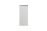 Taupe Wooden Larder Hutch Storage Washed Oak Top