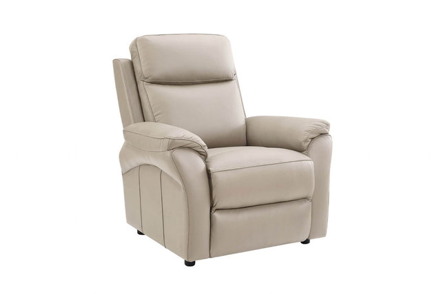Cashmere Leather Single Seater Sofa with Padded Armrests