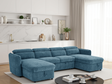 Capri Sofabed Blue U Shape Corner - Ready2Go Furniture