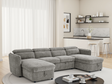 Capri Sofabed Grey U Shape Corner - Ready2Go Furniture