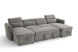 Capri Sofabed Grey U Shape Corner - Ready2Go Furniture