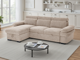 Hudson Sofabed Beige Universal Corner - Ready2Go Furniture
