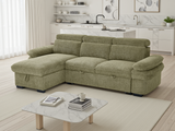 Hudson Sofabed Green Universal Corner - Ready2Go Furniture