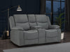 Harald Electric Recliner Sofa Grey Fabric 2 Seater