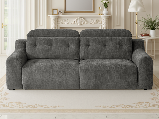 Harrison Electric Sofa Charcoal - Ready2Go Furniture