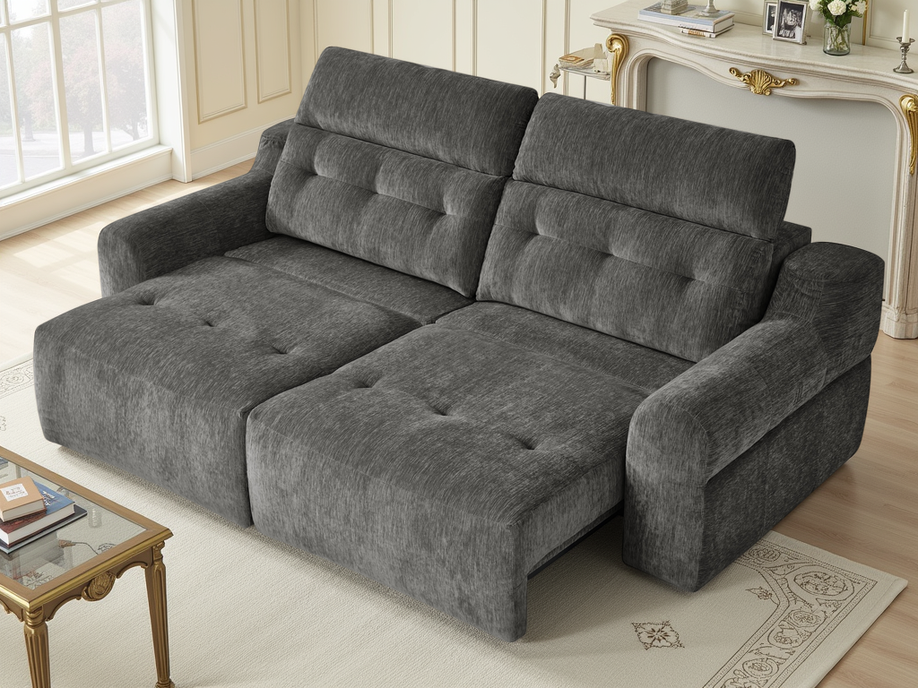 Harrison Electric Sofa Charcoal - Ready2Go Furniture