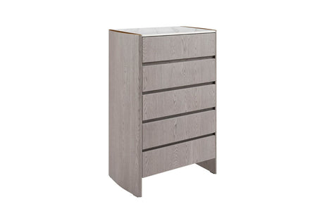 Mondello Tall Chest 5 Drawer Washed Oak