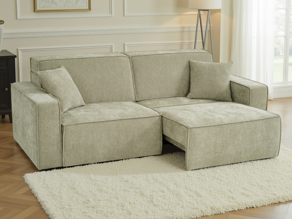 Houston Electric Sofabed Green 3 Seater - Ready2Go Furniture